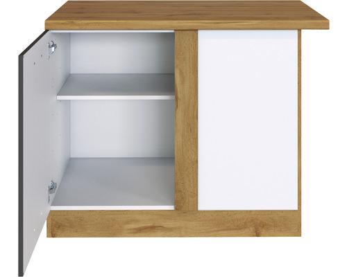 Hängeschrank mit einer Tür und zwei Regalböden