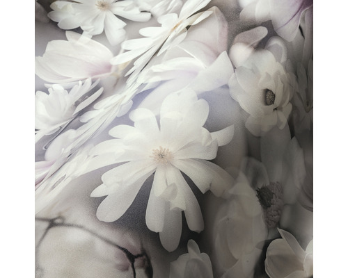 Nahaufnahme einer Tapete mit floralem Magnolienmuster
