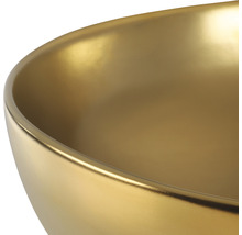 Aufsatzwaschbecken 40x40 cm gold glasiert-thumb-3
