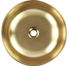 Aufsatzwaschbecken 40x40 cm gold glasiert-thumb-2