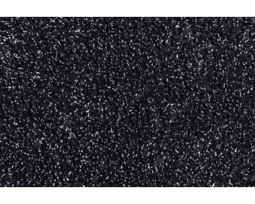 Nahaufnahme eines schwarzen Teppichs mit Flor