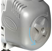 Detailansicht einer Pumpe mit Öffnungsmechanismus