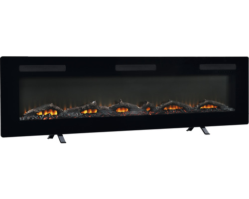 Elektrischer Kamin mit simulierten Holzscheiten und Flammen