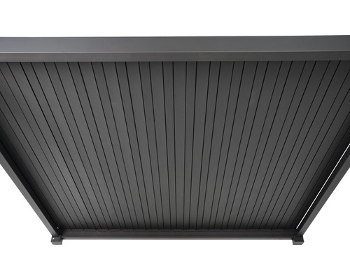 Lamellenpergola von unten