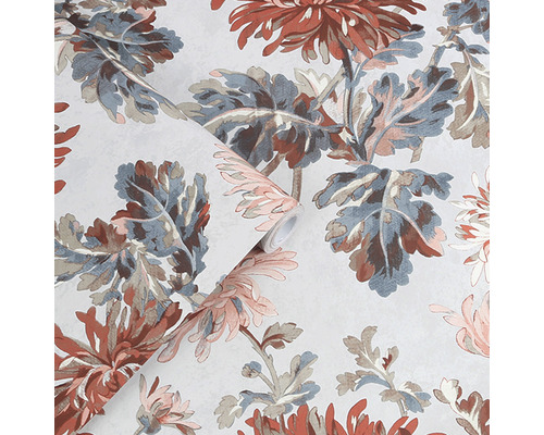 Tapetenrolle mit Blumenmuster