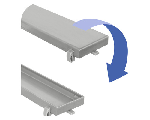 Duschrinne mit abnehmbarem Deckel zur Reinigung
