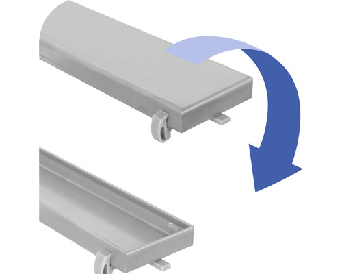 Drainagerinne mit Abdeckung, Installationshinweis