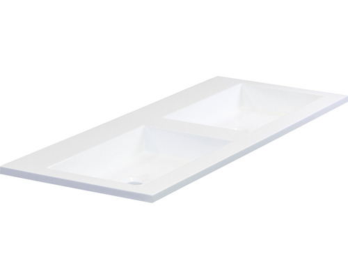 Doppelwaschtisch aus Sanitäracryl für das Badezimmer