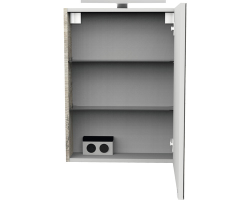 Offener Spiegelschrank mit Regalböden für Badezimmer