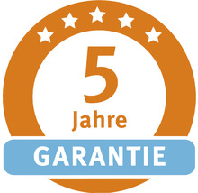 Fünf Jahre Garantie