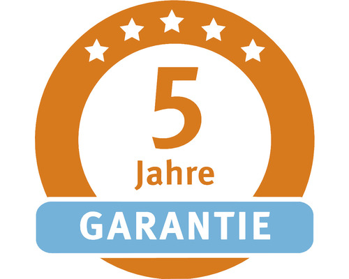 Fünf Jahre Garantie