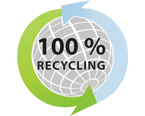 100 Prozent Recycling Symbol