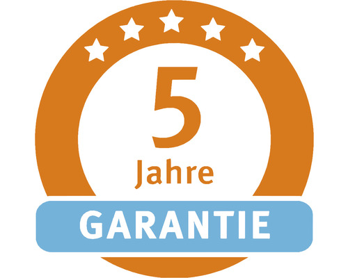 Fünf Jahre Garantie