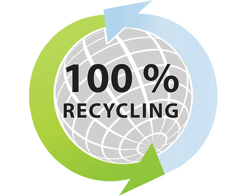 Symbol für hundertprozentiges Recycling
