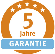 Fünf Jahre Garantie