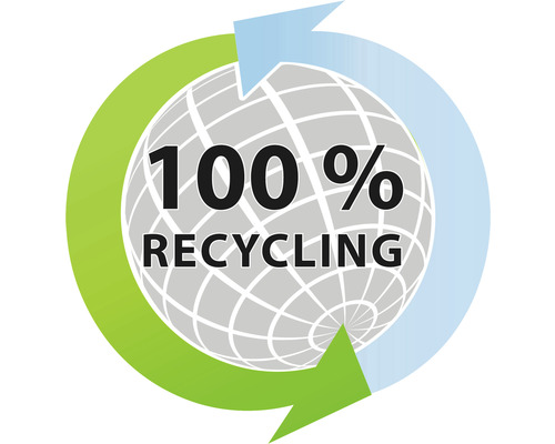 Symbol für 100 Prozent Recycling