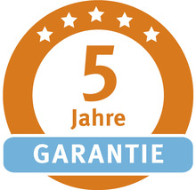 Fünf Jahre Garantie Siegel