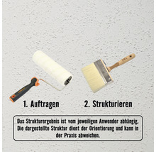 Farbenroller und Strukturbürste zur Wandgestaltung