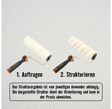 Zwei Farbroller für Anstrich und Strukturierung mit Hornbach Logo