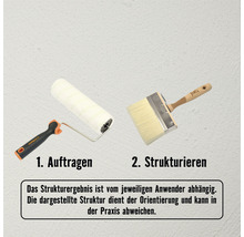 Farbwalze und Flächenstreicher für Wandgestaltung