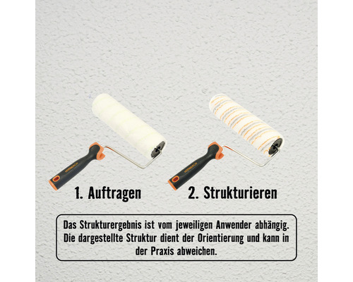 Zwei Farbroller zum Auftragen und Strukturieren von Farbe