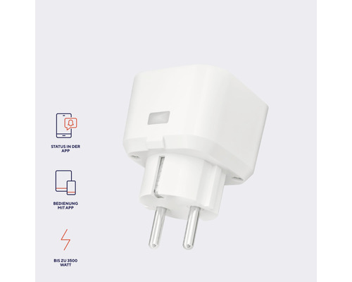 Weißer Smart Plug für den Innenbereich