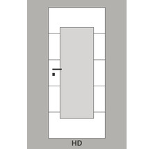 Illustration einer Innentür mit Griff