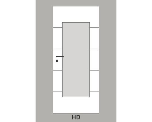 Illustration einer Innentür mit Griff