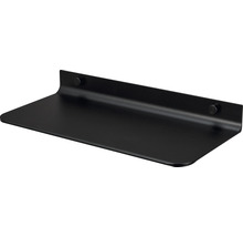 Schwarzes Wandregal zur Wandmontage