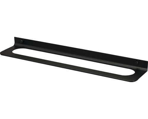 Schwarzer Handtuchhalter zur Wandmontage