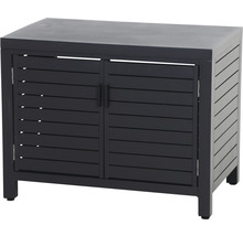 Gartenschrank mit zwei Türen und Lamellenoptik