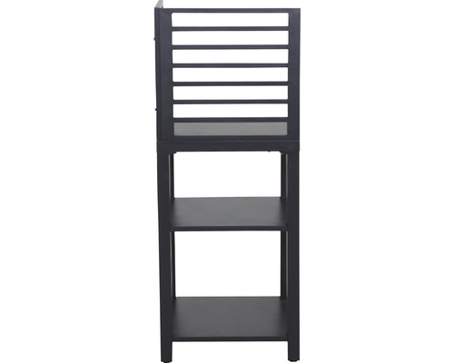 Badezimmerschrank mit drei Ablagen und Lattenmuster