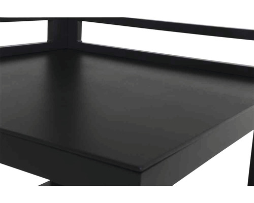 Detailansicht eines Regals mit Ablageflächen