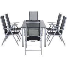 Gartentisch mit sechs Stühlen