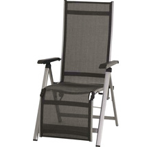 Verstellbarer Relaxsessel aus Aluminium und Textilgewebe