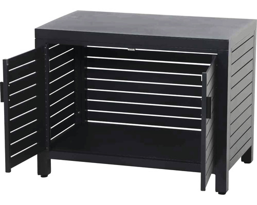 Aufbewahrungsschrank mit zwei offenen Türen für den Außenbereich