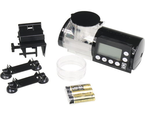 Automatischer Fischfutterautomat mit Display, Saugnapf und Klemme