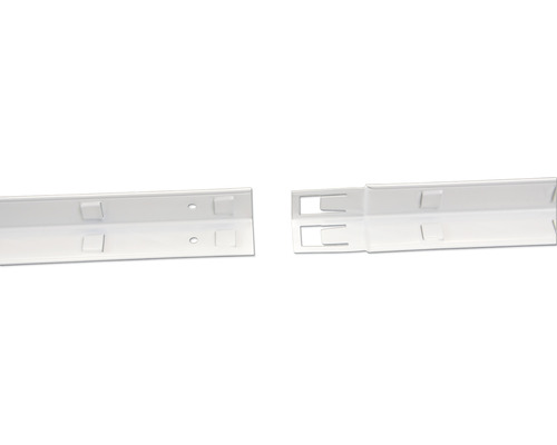 Regalschiene mit Löchern und Aussparungen