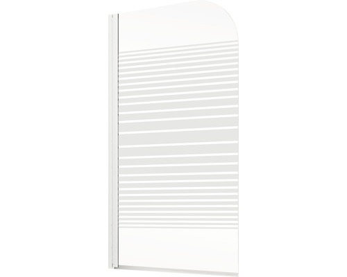 Duschtrennwand mit horizontalem Streifenmuster