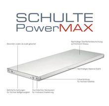 Steckregal Schulte Verzinkt 1000x1800x400 mm 4 Böden-thumb-2