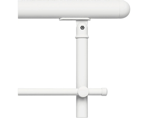 Detailansicht eines Treppengeländers aus Metall