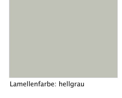 Lamellenfarbe hellgrau