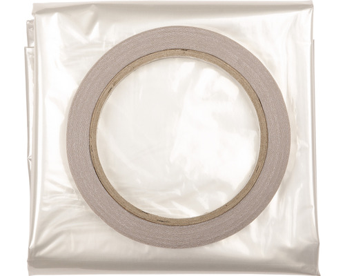 Doppelseitiges Klebeband auf einer transparenten Schutzfolie