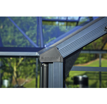 Gewächshaus JULIANA Compact 6,6 m² 10 mm Stegdoppelplatten 224 x 296 cm anthrazit-thumb-4 Gewächshaus JULIANA Compact 6,6 m² 10 mm Stegdoppelplatten 224 x 296 cm anthrazit-thumb-4