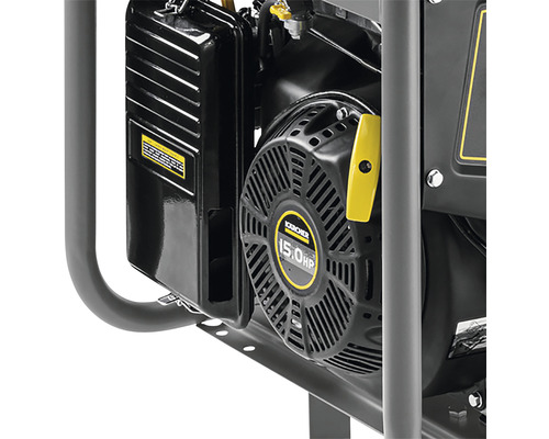 Detailansicht eines Kärcher Stromerzeugers mit 15 PS