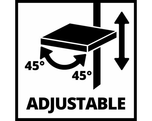 Symbol für 45 Grad verstellbar