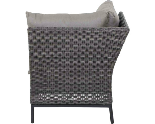 Rattan Sessel mit Polster und Metallbeinen