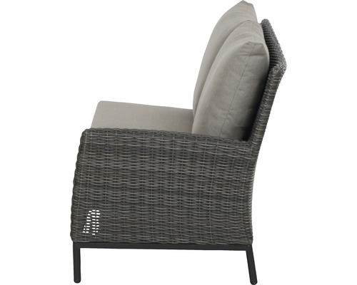 Gartensofa mit Rattan-Optik und Polster