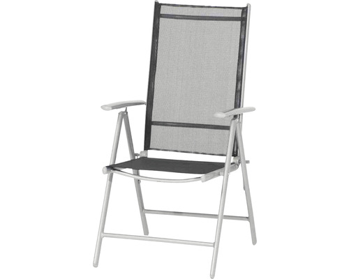 Gartensessel mit Armlehnen und klappbarem Metallrahmen