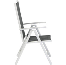 Gartensessel aus Aluminium mit Textilbespannung